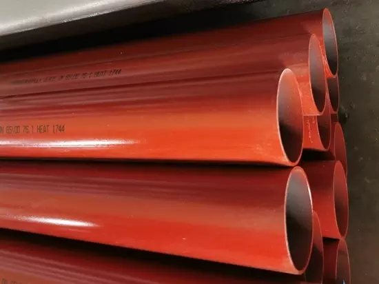 alapmázolt acélcső sima, hegeszthető véggel