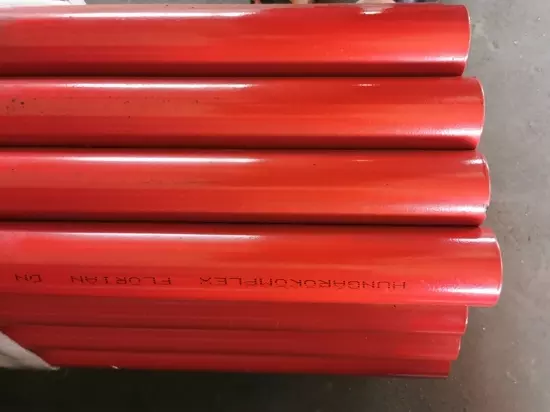 sprinkler cső sima, menetvágható véggel